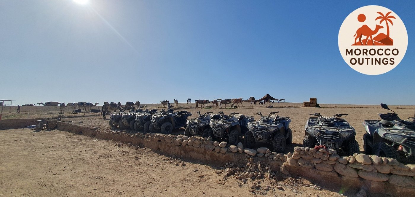 Half Day Quad Biking Marrakech Tour 2026 is your gateway to an unforgettable adventure just outside the bustling streets of Marrakech. This thrilling experience combines adrenaline, discovery, and authentic Moroccan culture into one seamless half-day escape. Whether you’re looking for an action-packed activity or a refreshing break from the city, this tour delivers both excitement and charm. Begin with a pickup from your Marrakech hotel or riad, followed by a short transfer to the iconic Palmeraie, a lush palm oasis on the city’s edge. After a full safety briefing and gear up session, you’ll feel ready to take on the desert with confidence. On your own quad bike, you’ll navigate diverse terrains—rocky trails, sandy paths, and palm-lined tracks—guided by local experts who ensure safety and fun every step of the way. The highlight of this quad biking Marrakech tour is the stop at a traditional Berber village. Here, you’ll be warmly welcomed with mint tea and homemade crepes, offering a taste of Morocco’s legendary hospitality. It’s more than just a ride; it’s a cultural encounter where you witness the simplicity and beauty of rural Moroccan life. As the journey continues, the sweeping views of the Atlas Mountains in the distance and the wide-open desert landscapes create perfect moments for photos and pure freedom. After your 2-hour ride, relax during your transfer back to Marrakech, carrying with you unforgettable memories of the desert. With affordable pricing, professional guides, and daily departures, the Marrakech quad bike tour is designed for all levels—from beginners to seasoned riders. This introduction gives you a taste of what awaits in the detailed overview, highlights, itinerary, prices, and FAQs below. Get ready to rev your engine and experience Marrakech like never before! 🏜️ Half Day Quad Biking Marrakech Tour 2026 – Full Itinerary & Program Half Day Quad Biking Marrakech Tour Overview Discover the thrill of **quad biking Marrakech** with this exhilarating half-day adventure through the lush **Palm Groves** and surrounding **desert**. Speed across diverse terrains, navigating rocky paths and sandy trails while enjoying breathtaking **desert landscapes**. Explore authentic **Berber villages**, savor local hospitality with **mint tea** and **homemade crepes**, and experience panoramic views of the **Atlas Mountains**. Whether you’re a first-time rider or an experienced adventurer, this tour guarantees a safe, guided, and unforgettable Moroccan escape. Highlights of the Marrakech Quad Biking Experience 🏜️ Ride through scenic **Palm Groves** and desert trails 🏘️ Visit authentic **Berber villages** and interact with locals 🍵 Enjoy **mint tea** and **homemade crepes** at a traditional house 📸 Capture stunning desert vistas and distant **Atlas Mountains** 🛡️ Safe, guided adventure suitable for all skill levels Itinerary of Quad Biking Marrakech 2026 Time/Part Activity Details Morning Hotel Pickup & Transfer 20-minute transfer from your hotel/riad to the **Palmeraie**, the lush palm grove starting point for the quad biking adventure. Orientation Safety Briefing & Gear Up Receive helmets, goggles, and a full briefing on operating your **quad bike** safely with guidance from expert instructors. Ride Begin the Quad Adventure Embark on a 2-hour guided ride across desert trails, rocky paths, rivers, and scenic **Palm Groves**, suitable for all levels. Midway Visit to a Berber Village Enjoy **mint tea** and **homemade crepes**, experience authentic **Berber culture**, and engage with local hospitality. Return Ride Scenic Ride Back Ride through the **Palmeraie** with photo stops, capturing panoramic views of the desert and distant **Atlas Mountains**. Evening Return to Marrakech Comfortable transfer back to your hotel or riad, concluding your thrilling half-day **quad biking Marrakech** adventure. Price per Person: €39 What’s Included: ✅ Hotel/riad transfers ✅ 15-minute orientation ✅ 2 hours quad biking (1 quad per person) ✅ Helmet & goggles ✅ **Mint tea** at a local **Berber house** What’s Not Included: ❌ Personal expenses and souvenirs ❌ Optional tips ❌ Travel insurance Marrakech Quad Biking Tour Highlights Embark on the ultimate adventure with the Half Day Quad Biking Marrakech Tour 2026, where adrenaline, culture, and breathtaking landscapes come together in a seamless half-day journey. Designed for travelers eager to escape the bustling streets of Marrakech, this experience introduces you to the raw beauty of Morocco’s desert scenery and the authentic traditions of its people. The first and most memorable highlight is the scenic desert ride through palm groves. As you rev your engine and follow sandy trails, you’ll be surrounded by thousands of towering palms and open desert horizons. Every twist of the path reveals a new perspective, from rocky landscapes to hidden oases, offering plenty of opportunities to capture Morocco’s natural beauty. Equally enriching are the authentic Berber cultural encounters. Along the way, you’ll visit traditional villages where time seems to stand still. Meeting locals in their mud-brick homes allows you to gain insight into Berber heritage, daily life, and warm hospitality. These genuine exchanges transform the ride from a simple thrill into a meaningful cultural discovery. Another highlight is the stop for tea and crepes at a traditional house. After the adventure across rugged terrain, this break is more than just refreshment—it’s a chance to taste Moroccan flavors while enjoying the calm rhythm of rural life. The sweetness of mint tea combined with homemade crepes perfectly complements the desert atmosphere. Finally, what makes the Marrakech quad biking tour appealing to everyone is its emphasis on a safe, guided experience for all skill levels. With professional guides, high-quality equipment, and clear instructions, both beginners and seasoned riders can enjoy the thrill with total confidence. This blend of adventure, culture, and relaxation makes quad biking Marrakech a must-try activity, ensuring memories that last long after your return to the city. Itinerary of Quad Biking Marrakech 2026 Hotel Pickup & Transfer to Palmeraie Your Half Day Quad Biking Marrakech Tour 2026 begins with a smooth hotel pickup, ensuring convenience and comfort from the very first moment. A professional driver will meet you directly at your Riad or hotel, setting the tone for a seamless adventure. Within minutes of leaving the vibrant city center, you’ll notice the atmosphere shifting from the lively bustle of Marrakech to the serene landscapes on its outskirts. The short 20-minute drive to the lush Palmeraie is more than just a transfer; it’s the introduction to the beauty awaiting you. On the way, you’ll pass through quiet suburban areas and glimpse the striking contrast between the red walls of the city and the green oasis of palm groves that stretch endlessly across the horizon. Arriving at the Palmeraie, one of the most iconic locations for quad biking Marrakech, you’ll feel the anticipation build. This oasis of towering palms and sandy trails provides the perfect starting point for your upcoming ride. The setting blends natural tranquility with an adventurous spirit, preparing you for a journey that combines adrenaline, cultural discovery, and panoramic desert views. With the pickup and transfer handled effortlessly, all that’s left is to gear up and let the Marrakech quad biking tour immerse you in an unforgettable Moroccan experience. Safety Briefing & Gear Up Before the adventure officially begins, your Half Day Quad Biking Marrakech Tour 2026 starts with a detailed safety briefing to ensure every rider feels confident and prepared. Upon arrival at the Palmeraie base camp, expert guides welcome you and provide clear instructions on handling your quad bike across diverse terrains, from sandy trails to rocky paths. You’ll be fitted with all the essential protective gear, including helmets, goggles, and lightweight hoods designed for maximum comfort and security. This stage is not just about equipment—it’s about building trust between you and your machine. The orientation covers acceleration, braking, steering techniques, and how to adapt your riding style to different surfaces, ensuring your Marrakech quad biking tour remains safe and exhilarating. Beginners will appreciate the calm, step-by-step guidance, while experienced riders will value the quick refresher that allows them to dive straight into the action. The goal is to give you complete control of your quad biking Marrakech experience, so you can fully focus on the thrill ahead. With safety checked and gear in place, the anticipation rises. Every rider, regardless of skill level, is now ready to set off into the palm groves and desert landscapes for an unforgettable Moroccan escape. Begin the Quad Adventure With your gear secured and confidence built, the real excitement of the Half Day Quad Biking Marrakech Tour 2026 begins. Hop onto your fully automatic quad bike and set off on a thrilling 2-hour ride led by professional guides who know every corner of the desert trails. The journey starts in the Palmeraie, weaving through its iconic palm groves, before opening into vast stretches of sandy desert. As you navigate rocky terrain, dry riverbeds, and winding trails, the adrenaline builds with every twist and turn. The Marrakech quad biking tour is designed to balance adventure with breathtaking scenery. Along the route, the landscapes constantly shift—from serene oases dotted with palm trees to rugged paths that showcase the wild charm of Morocco’s desert outskirts. The guides ensure the pace suits every participant, making the ride safe yet exhilarating for both beginners and experienced riders. The hum of the engine blends with the silence of the desert, creating a rhythm that immerses you in the moment. This stage of your quad biking Marrakech experience is not only about speed but also about connection—feeling the freedom of open space while appreciating the dramatic contrasts of the environment. By the time the ride reaches its midway point, you’ll already feel the magic of Morocco’s landscapes under your wheels, a perfect fusion of adventure and discovery. Visit to a Berber Village During your Half Day Quad Biking Marrakech Tour 2026, the highlight beyond the thrill of the desert ride is an authentic stop at a Berber village. After navigating the sandy trails and rocky paths of the Palmeraie, your journey pauses to reveal the cultural soul of Morocco. Here, you are welcomed with traditional mint tea and homemade crepes, prepared with local ingredients that reflect the simplicity and richness of Berber hospitality. Inside a mud-brick house, you’ll witness the timeless architecture that has sheltered families for centuries, offering a glimpse into a way of life deeply connected to the land. This part of the Marrakech quad biking tour goes far beyond adventure; it immerses you in genuine human connection. Conversations with villagers, the sight of children playing in the narrow lanes, and the aroma of freshly baked bread create moments that stay etched in memory. Unlike staged tourist stops, this visit showcases an authentic Morocco, where traditions are preserved with pride and passed from generation to generation. By engaging with the villagers, you not only enjoy their hospitality but also gain insight into daily life, farming practices, and community values. This unique cultural encounter adds depth and meaning to your quad biking Marrakech experience, balancing adrenaline with warmth and authenticity. It transforms the ride into an unforgettable journey of discovery, where landscapes and people together tell the story of Morocco’s enduring spirit. Scenic Ride Back Through Palmeraie After an immersive visit to the Berber village, your Half Day Quad Biking Marrakech Tour 2026 continues with a scenic ride back through the Palmeraie, offering a perfect blend of adrenaline and awe-inspiring views. As you maneuver your quad bike along winding desert trails, sandy paths, and rocky terrain, the expansive Palm Grove reveals its serene beauty, contrasting with the adventurous energy of the earlier ride. Each turn presents new perspectives of the desert, framed by clusters of towering palm trees and open spaces that stretch toward the horizon. The ride back provides ample opportunities to pause and capture panoramic views of the desert landscape, where light and shadow play across dunes and rocky formations. In the distance, the majestic Atlas Mountains rise dramatically, their snow-capped peaks creating a breathtaking backdrop for photography and reflection. This segment of the tour emphasizes not just the thrill of quad biking but also the chance to connect with the natural beauty of Marrakech’s surrounding desert. Throughout the return journey, your expert quad biking guide ensures a safe and smooth experience while pointing out unique natural features and local highlights. The combination of speed, scenery, and the calm of the Palmeraie creates a perfect balance, allowing participants to enjoy both excitement and tranquility. By the end of this segment, you’ll carry lasting memories of sweeping landscapes, the vibrant contrast between desert and mountain, and the unparalleled freedom of exploring Morocco on a quad bike. Return to Marrakech After completing an exhilarating Half Day Quad Biking Marrakech Tour 2026, the adventure concludes with a comfortable transfer back to your hotel or riad in Marrakech. Following the thrilling ride through the Palmeraie, desert trails, and visits to authentic Berber villages, participants are escorted in a private, air-conditioned vehicle, ensuring a relaxing journey back to the city. This segment provides the perfect opportunity to reflect on the unforgettable experiences of the day while enjoying the comfort and convenience of organized transportation. As you travel back, the sights of the desert landscape gradually transition to the vibrant streets and bustling medina of Marrakech, offering a gentle contrast between the serene adventure outside the city and the lively urban environment. The transfer allows you to capture final glimpses of the Palm Groves and the distant Atlas Mountains, creating lasting memories of Morocco’s natural beauty. Throughout the ride, the friendly and professional guide/driver ensures a smooth and safe journey, sharing insights and answering questions about the Marrakech quad biking adventure, the surrounding landscapes, and the local culture. Upon arrival at your hotel or riad, guests are assisted with a seamless drop-off, completing the day with convenience and comfort. By the end of this Half Day Quad Biking Marrakech Tour, participants depart not only with a sense of exhilaration from riding through diverse terrains but also with an enriched understanding of Berber culture, breathtaking scenery, and the unique freedom that exploring Morocco on a quad bike provides. This return marks the perfect conclusion to a carefully crafted and memorable adventure. Marrakech Quad Bike Tour Price & Availability Price per person: €39 Days of operation: Daily – flexible scheduling to suit your travel plans Group size: Maximum 17 participants – ensures a personalized and safe experience Included in the price: Private transfer from your Marrakech hotel or riad to the Palmeraie 2-hour guided quad bike ride through desert trails, rivers, and rocky terrain Safety equipment: helmets, goggles, and protective gear Opportunity to explore Berber villages and enjoy mint tea & homemade crepes Panoramic views of the Palm Groves, desert landscapes, and distant Atlas Mountains Professional guidance for all skill levels, from beginners to experienced riders Experience highlights: Thrilling adventure through the scenic Palmeraie Immersive Berber cultural encounters Scenic photography opportunities throughout the desert trails Comfortable and safe experience in a small group setting What’s Included in the Quad Biking Marrakech Experience Hotel/Riad transfers – pick-up and drop-off for a seamless start and end of your adventure 15-minute orientation – safety briefing and basic instructions for quad biking 2 hours quad biking – one quad per person, guided ride through Palmeraie, desert trails, rivers, and rocky terrain Helmet & goggles – complete safety gear for a secure riding experience Mint tea at a local Berber house – enjoy traditional hospitality and homemade crepes while experiencing authentic Berber culture Easy & Secure Booking Reserve your unforgettable Half Day Quad Biking Marrakech Tour 2026 with just a click – safe, fast, and designed around your adventure. 🌐 Official Website: moroccooutings.com 📧 Email: info@moroccooutings.com 📱 WhatsApp: +212 625-473756 Quick Personalized Assistance – Live Chat 🐪 Day Trip From Half Day Quad Biking Marrakech Tour 2026 We also recommend you : Day Trip to the Atlas Mountains from Marrakech Do I need a license to drive a quad bike in Morocco? No, you do not need a driver’s license to ride a quad bike in Marrakech. However, all participants must sign a disclaimer acknowledging safety rules and responsibility before starting the tour. What is the legal age to ride a quad bike? The minimum age to ride a quad bike is typically 16 years old. Children under this age may ride as passengers with an adult, depending on the tour operator’s rules. What should I wear for quad biking in Marrakech? Wear comfortable clothing suitable for desert conditions. Closed-toe shoes are essential. Sunglasses, sunscreen, and a hat are recommended, along with layers in case of changing temperatures. All safety gear including helmet and goggles is provided. Is it safe for beginners? Yes! This Marrakech quad biking tour is suitable for all skill levels. The guides provide a detailed orientation and supervise the ride, ensuring a safe and enjoyable experience whether you are a first-time rider or experienced. Can pregnant women participate? No, this adventure is not recommended for pregnant women due to the bumpy terrain and physical activity involved in quad biking. Safety comes first. How do I book this quad biking adventure? You can book your Half Day Quad Biking Marrakech Tour 2026 online through the official tour provider or via your hotel/riad. Early booking is recommended to secure your preferred date and time, especially during peak tourist seasons.